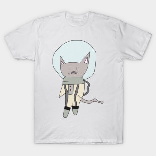 Space Cat -(Grey) T-Shirt